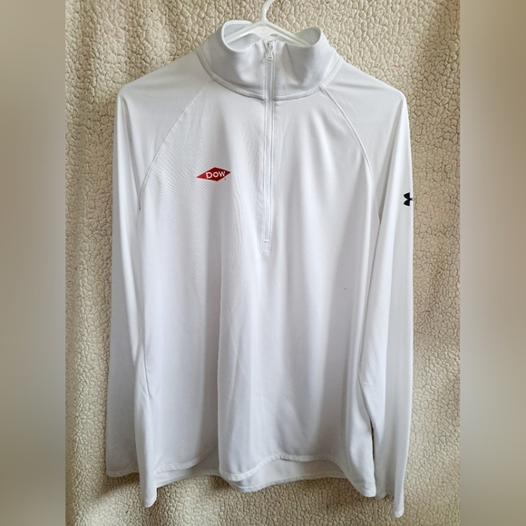 Mens Under Armour White Long Sleeve Heat Gear Top - Picture 1 of 9